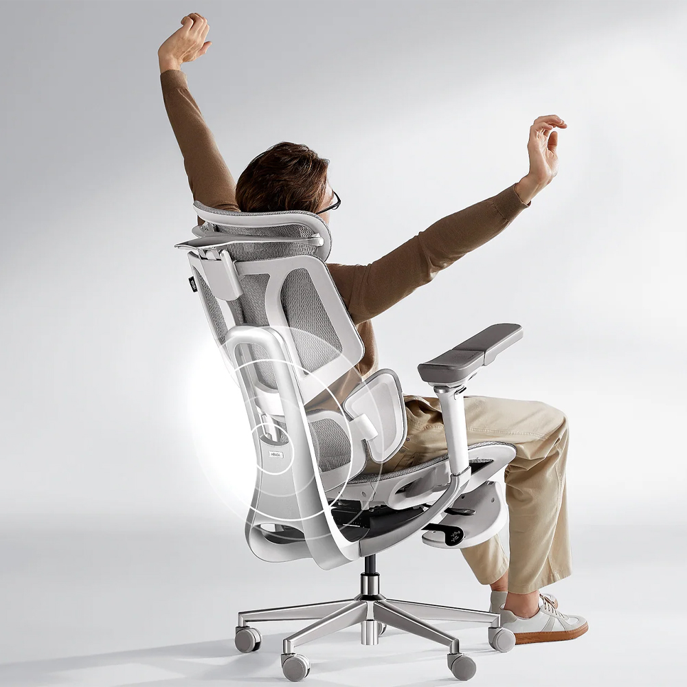 Gambar produk HBADA Kursi Kantor Office Chair Lumbar Support 6D Armrest 4D Headrest without Footrest - E3 Pro