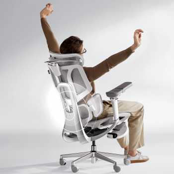 Gambar produk HBADA Kursi Kantor Office Chair Lumbar Support 6D Armrest 4D Headrest without Footrest - E3 Pro