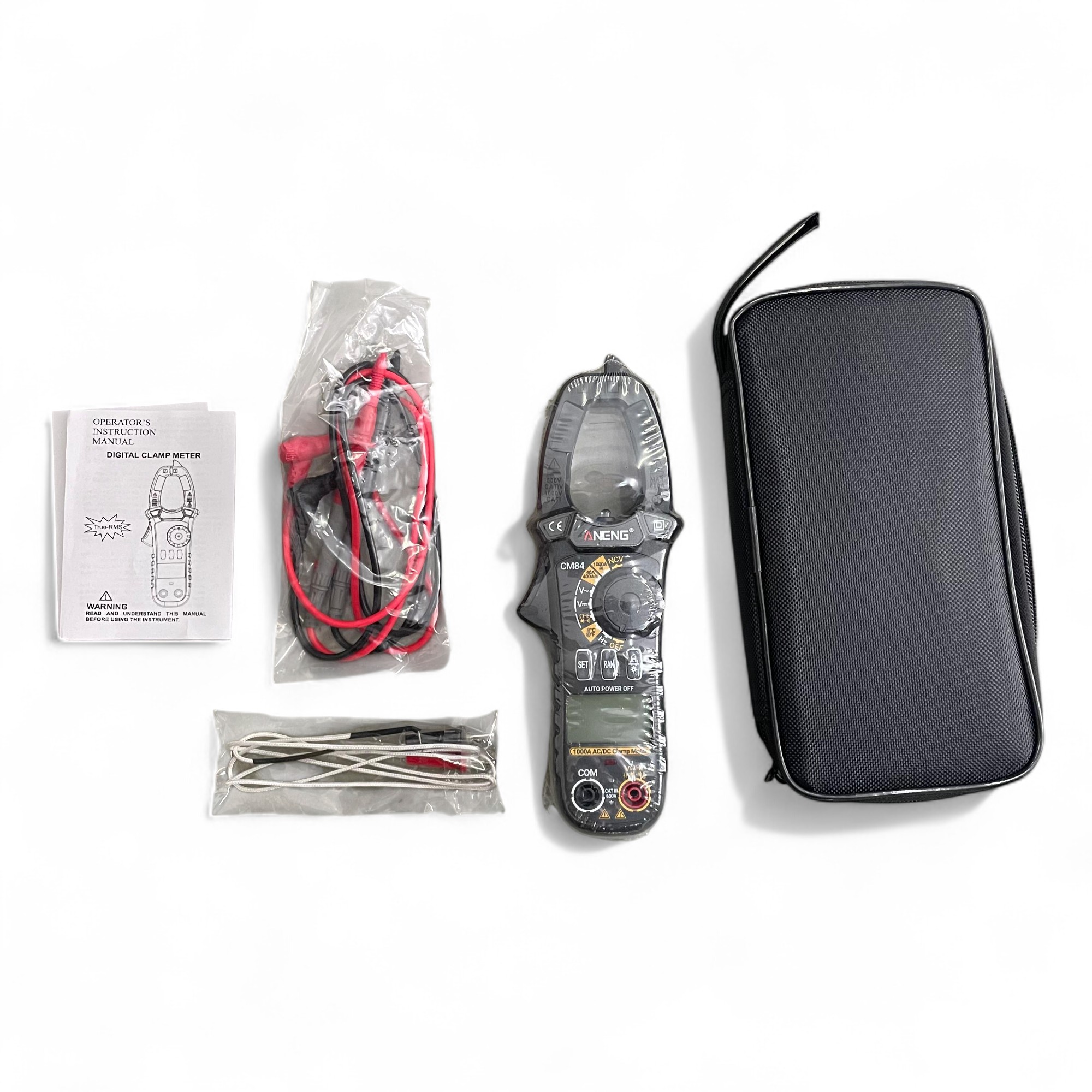 Gambar produk ANENG Clamp Meter Digital Multimeter Multitester LCD Flashlight 1000A - CM84