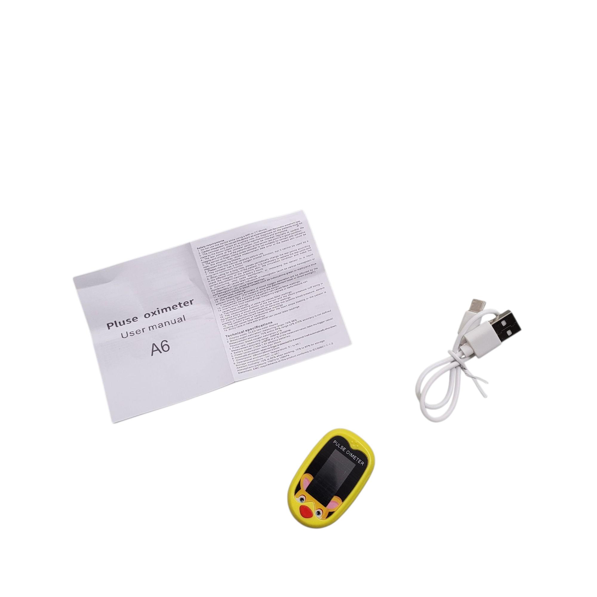 Gambar produk TaffOmicron Fingertip Pulse Oximeter Alat Ukur Saturasi Oksigen Darah - A6
