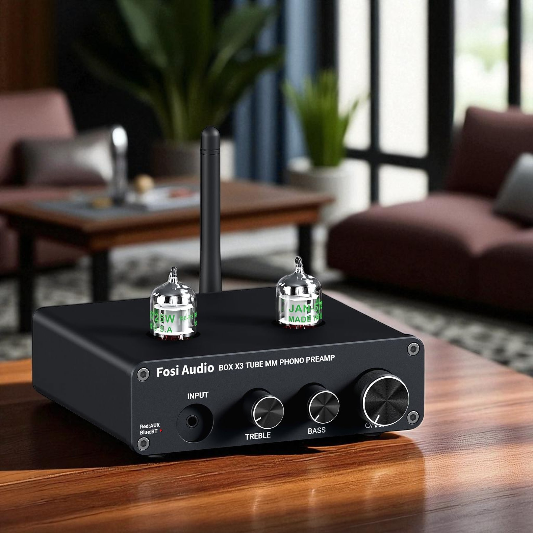 Gambar produk Fosi Audio Preamplifier Bluetooth Phonograph with Vacuum Tube - Box X3