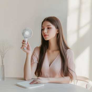 Gambar produk LivingSmart Kipas Angin Portable Genggam USB Mini Cooling Fan 1200mAh - SS-2