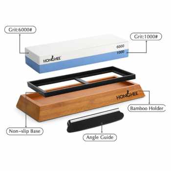 Gambar produk Honghee Batu Asah Pisau Whetstone Knife Sharpener 2 Side 1000/6000 - H1060