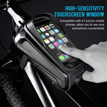 Gambar produk TAKEZERO Tas Sepeda Smartphone Holder Earphone Hole Waterproof - TZ47