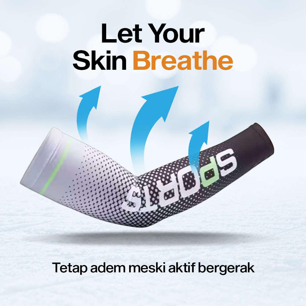 Gambar produk WOSAWE Sarung Pelindung Lengan Tangan Manset Arm UV Protection Sleeve - BX101