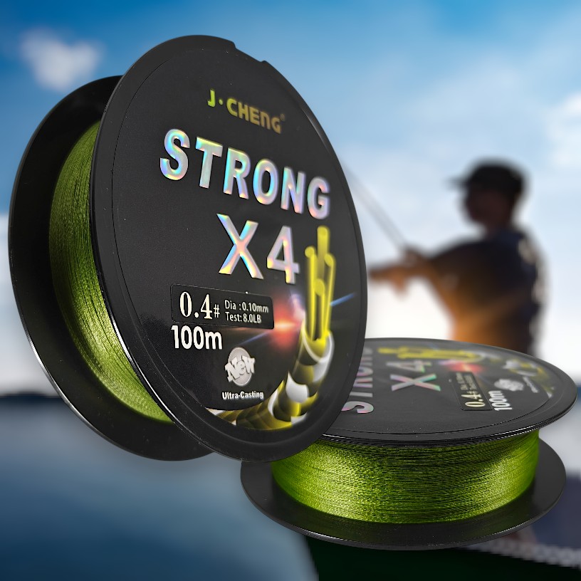 Gambar produk J-Cheng Senar Tali Pancing 4 Braided PE Fishing Line 100M 0.4 - JC4180