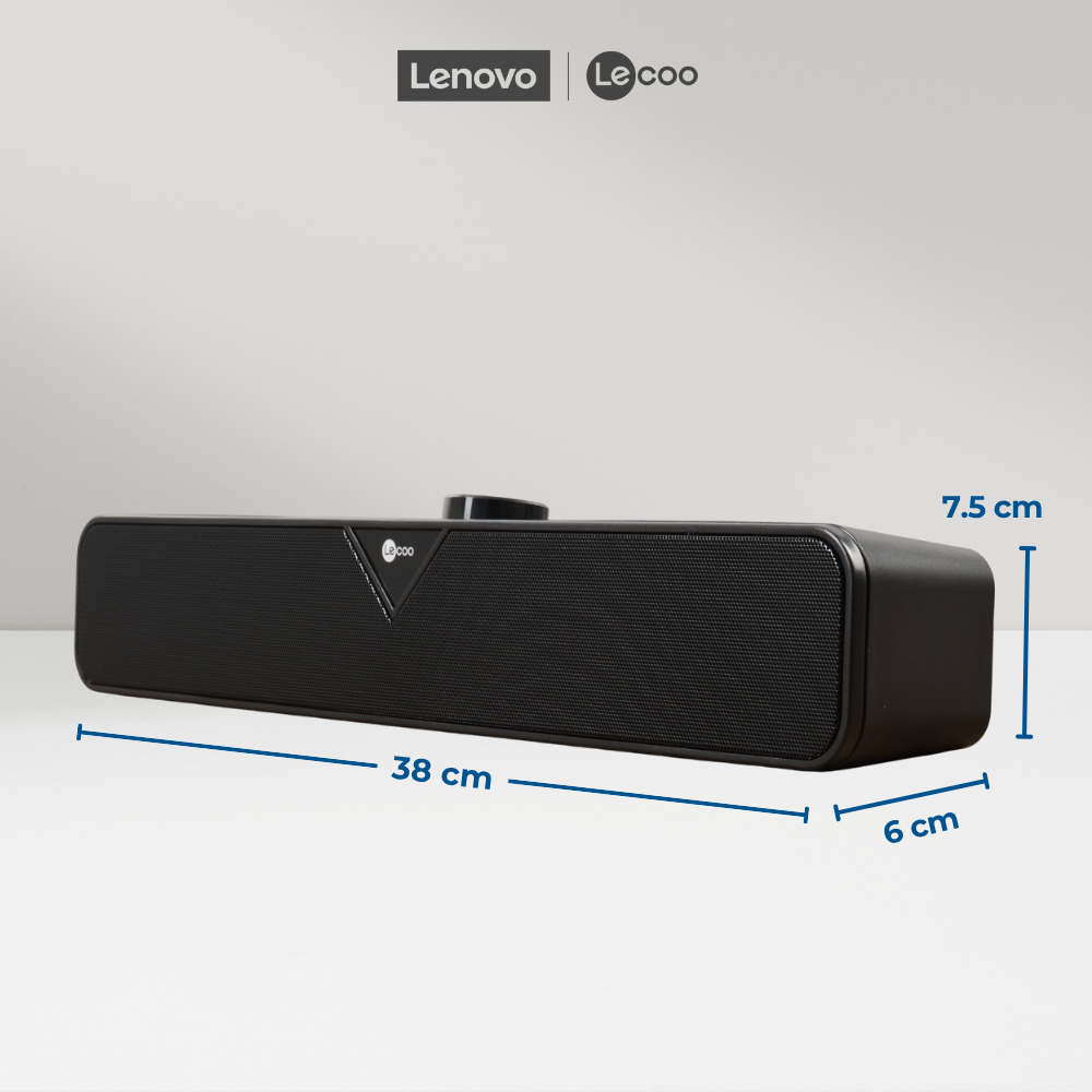 Gambar produk Lenovo Lecoo Soundbar Active Speaker Dynamic Sound 6W Versi Bluetooth - DS102