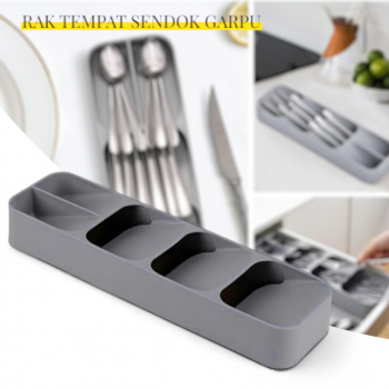 Gambar produk ANHICHEF Rak Organizer Dapur Tempat Sendok Garpu Tableware Storage Box - PP23