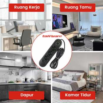 Gambar produk Taffware Stop Kontak USB Port EU Plug 10A 110-250V 2500W 3 Lubang - QL-1071U / QL-1072U