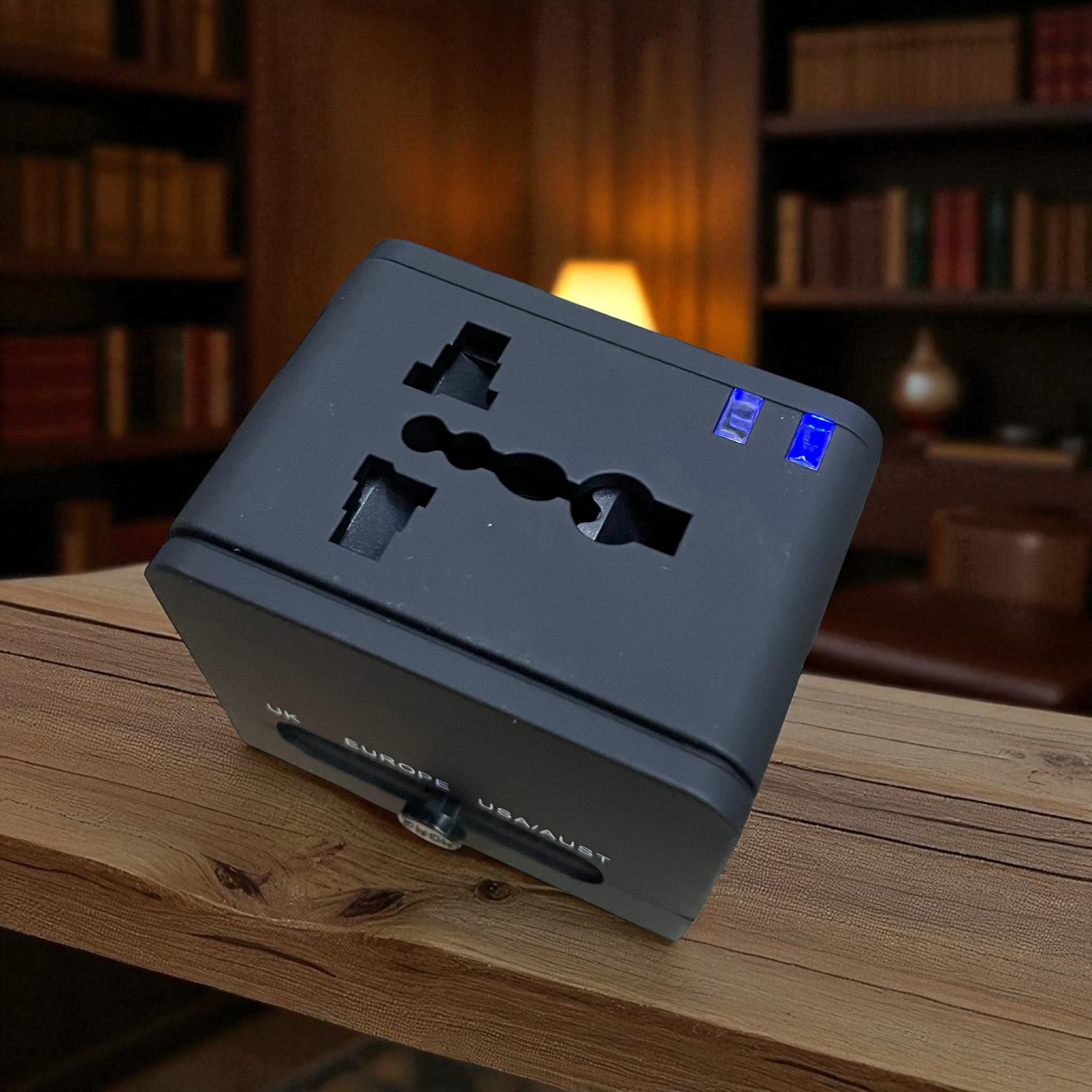 Gambar produk COKYI Travel Adaptor Universal Plug EU UK US/AU 3A USB A USB C - 148-30W-1U1C