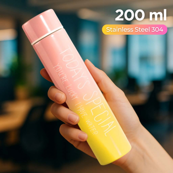 Feeyue Botol Minum Mini Termos Air Panas Dingin Stainless Steel 200ml - FY200