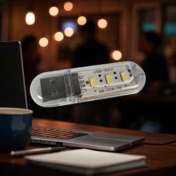 ASMTLED Lampu Baca Mini 3 LED USB Portable SMD5730 0.6W 5V - ASM5730