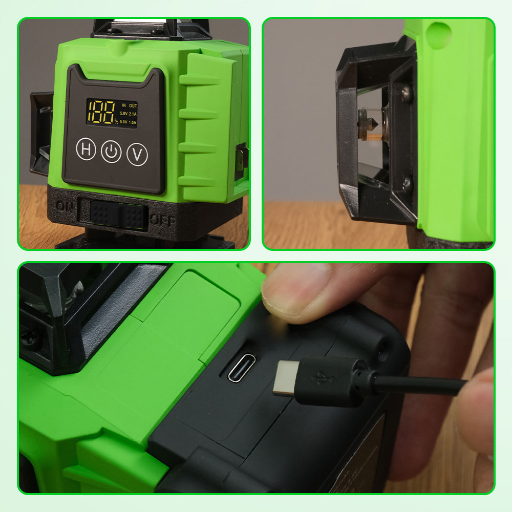 Gambar produk CONENTOOL Laser Level Self Leveling 4D 16 Lines 6000mAh with Remote - CN16
