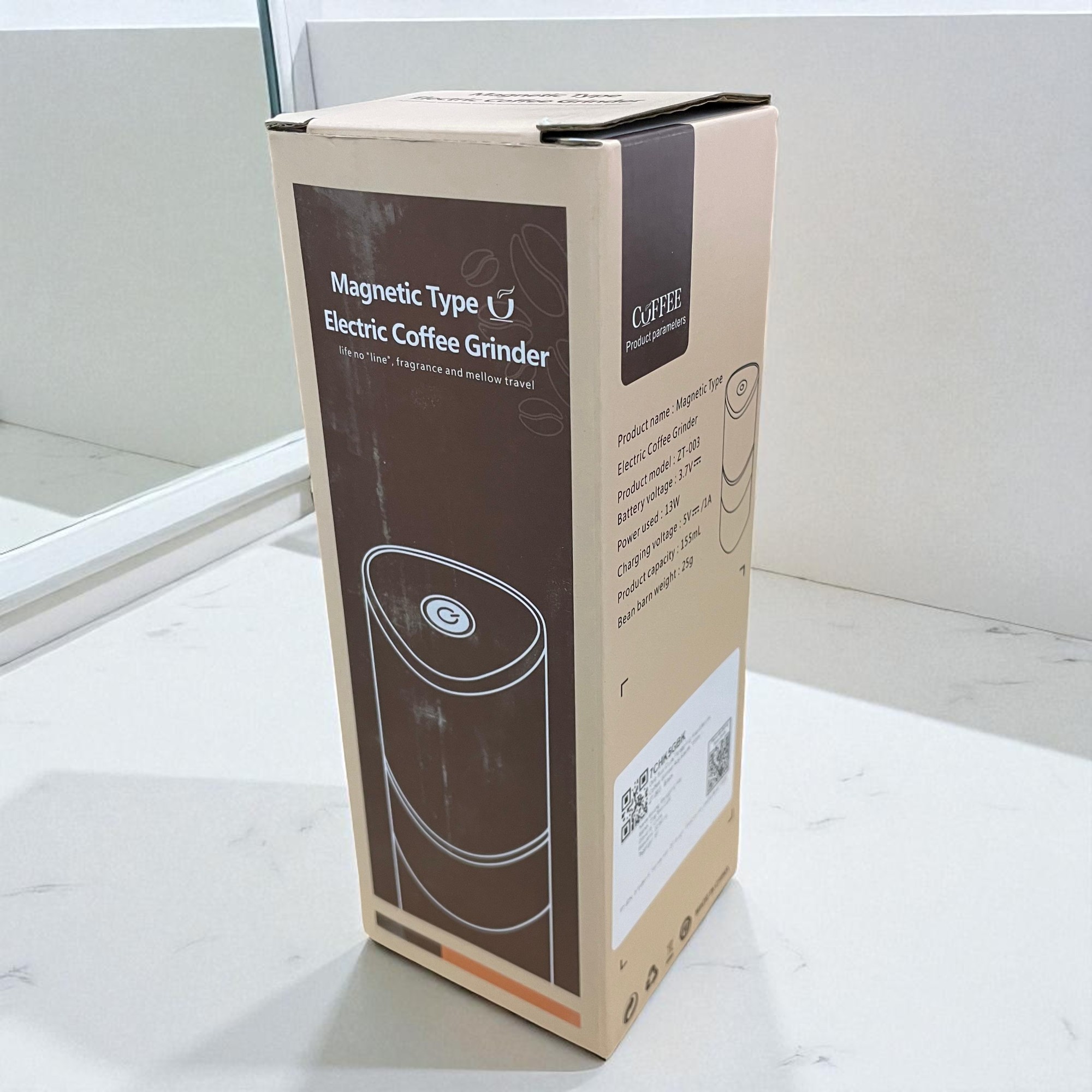 Gambar produk One Two Cups Penggiling Kopi Elektrik Coffee Grinder Adjustable 155ml - ZT-003