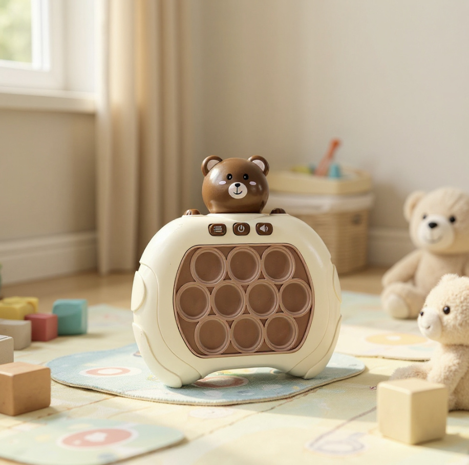 Gambar produk QUICK Mainan Pop It Elektrik Gopher Bear Game Console 3rd Generation - Q3