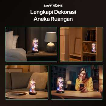 Gambar produk TaffHOME Lampu Meja Hias LED Galaxy Rose Eternal Colorful Light School Uniform Style - TH-505