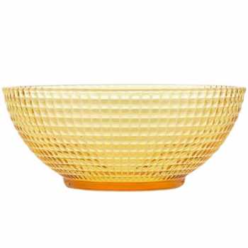 Gambar produk QIDIAN Mangkok Kaca Borosilicate Glass Thousand Star Salad Bowl 490ml - Q490