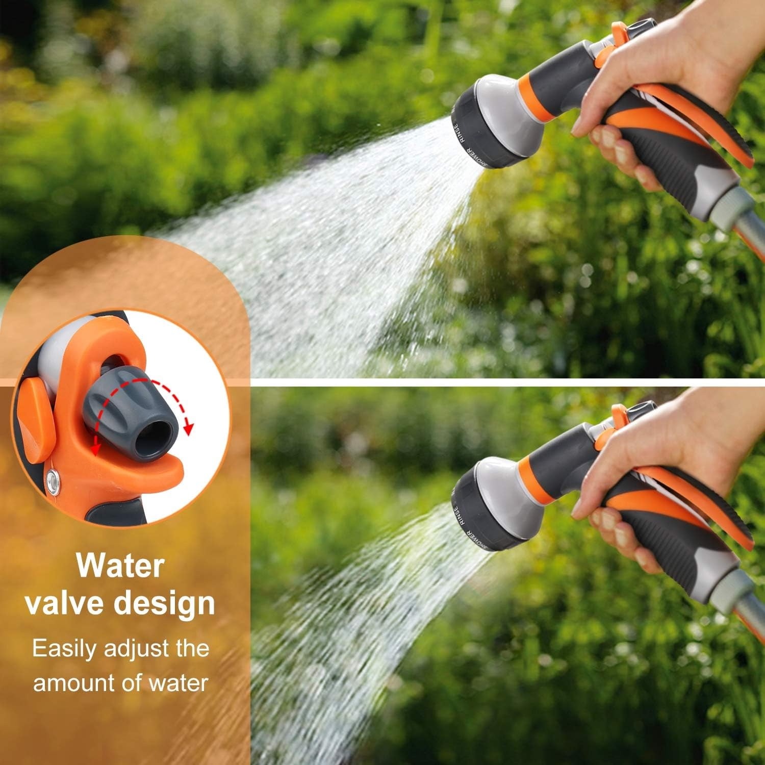 Gambar produk Suiton Semprotan Air Steam Cuci Mobil Nozzles Spray Water Gun 8 Mode - INU108
