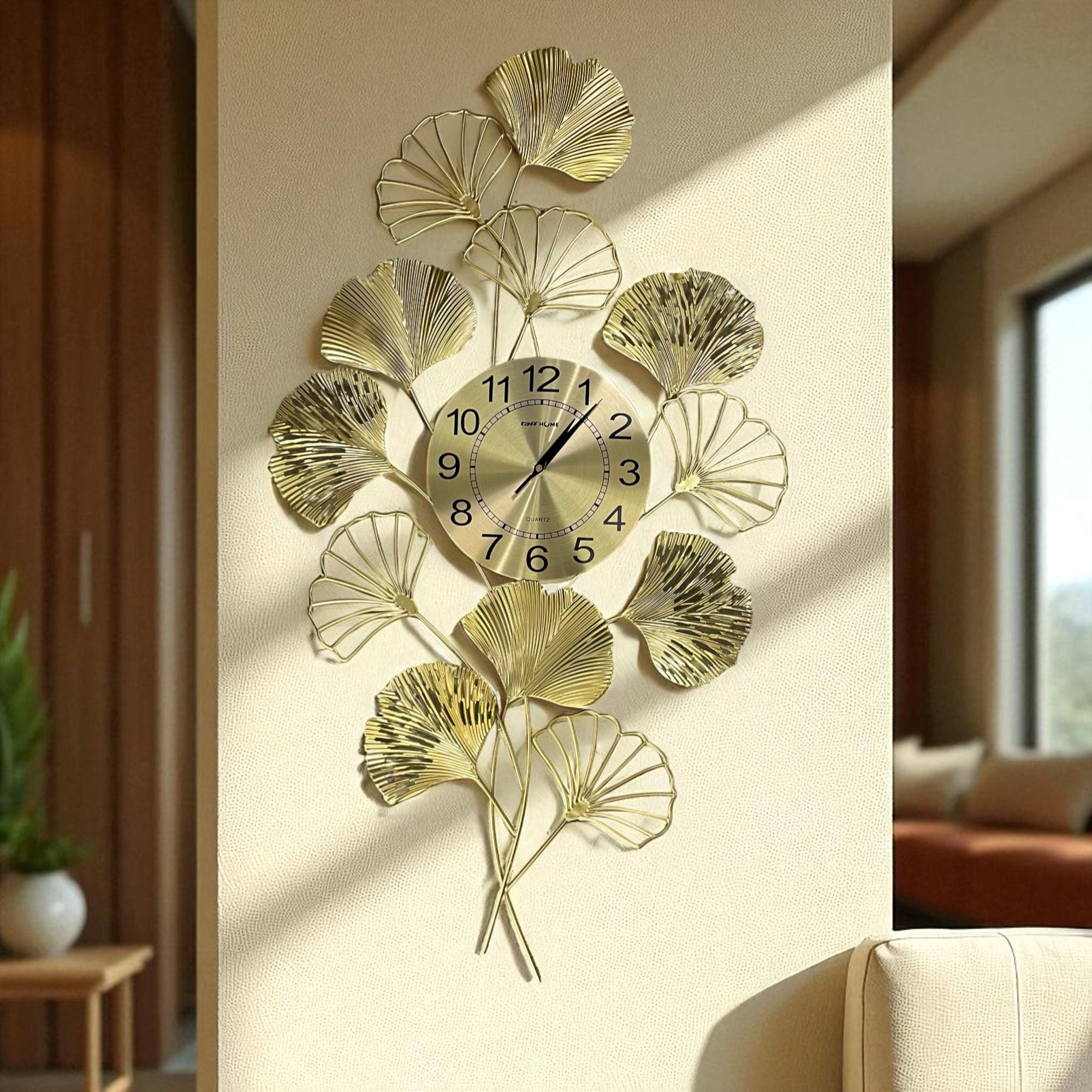Gambar produk TaffHOME Jam Dinding Quartz Luxury European Style Clock Wall 90cm - KK031