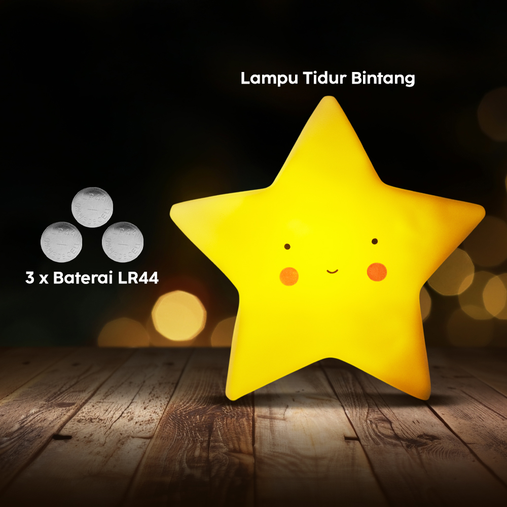 Gambar produk FGHGF Lampu Tidur LED Anak Karakter Lucu 1W Bintang - FGH01