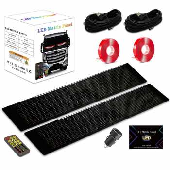 Gambar produk FITIO LED Matrix Panel Bluetooth Flexible Waterproof 34.8x10.2cm 2 PCS - F34