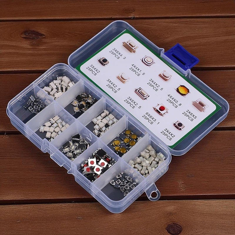 Gambar produk SZKEY Saklar Tombol On Off Tactile Switch Assortment Kit 250 PCS - S25