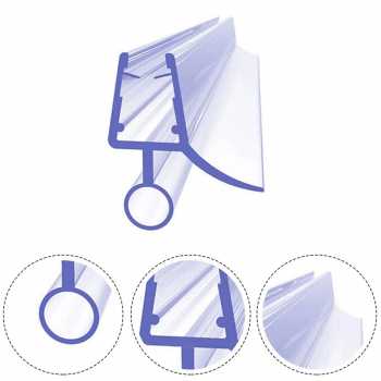 Gambar produk SAVNEE Seal Strip Penutup Celah Pintu Kaca Kamar Mandi PVC 50cm 6mm - SV50