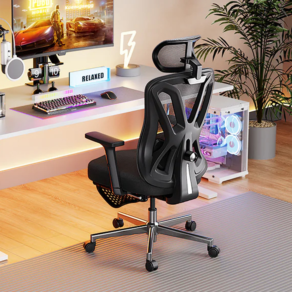 Gambar produk HBADA Kursi Kantor Office Chair 2D Lumbar Support with Footrest - P5