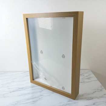 Gambar produk YIXUE Bingkai Foto Ornamen Minimalist Wooden Shadow Box Stand 3D A4 - YE5