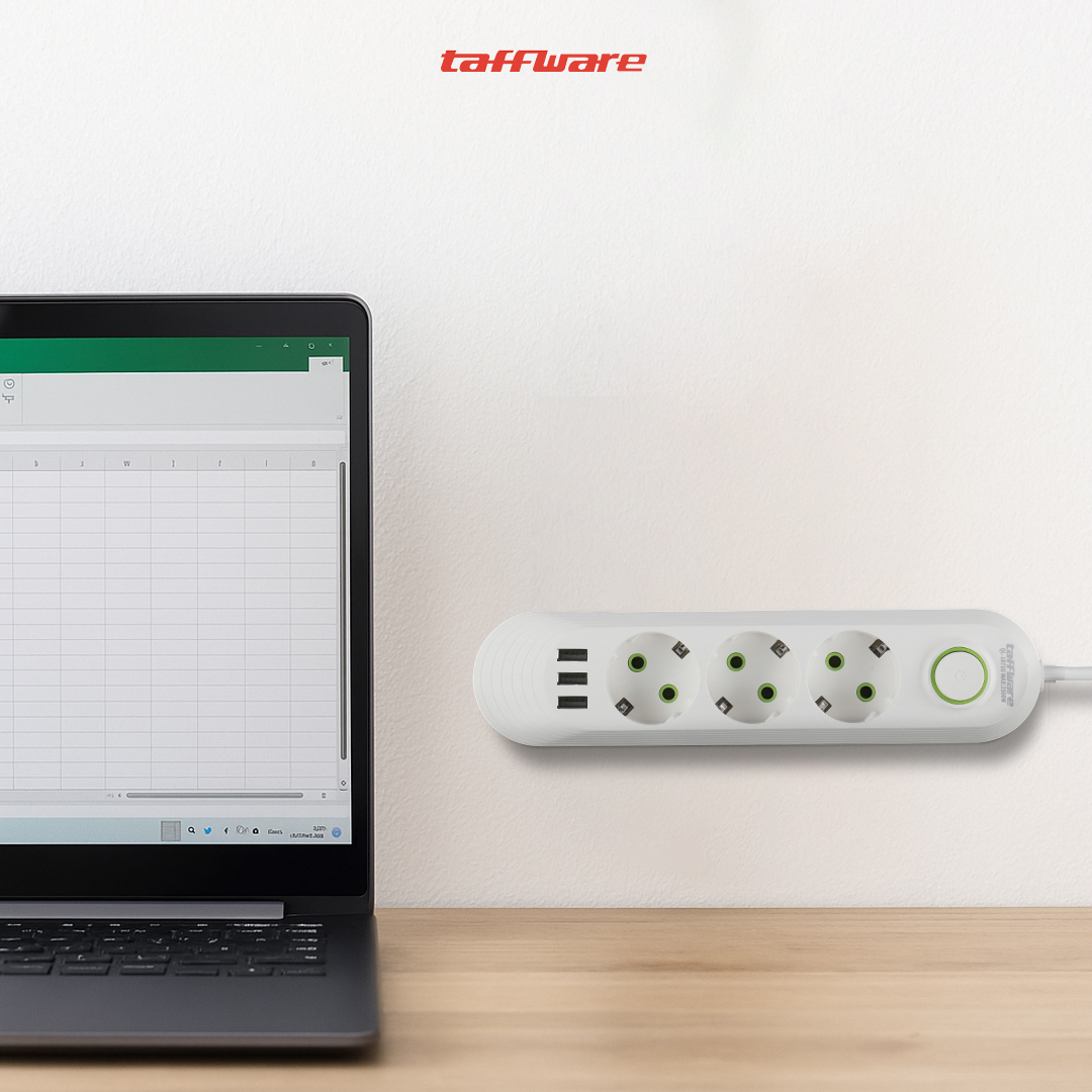 Gambar produk Taffware Stop Kontak USB Port EU Plug 10A 110-250V 2500W 3 Lubang - QL-1071U / QL-1072U