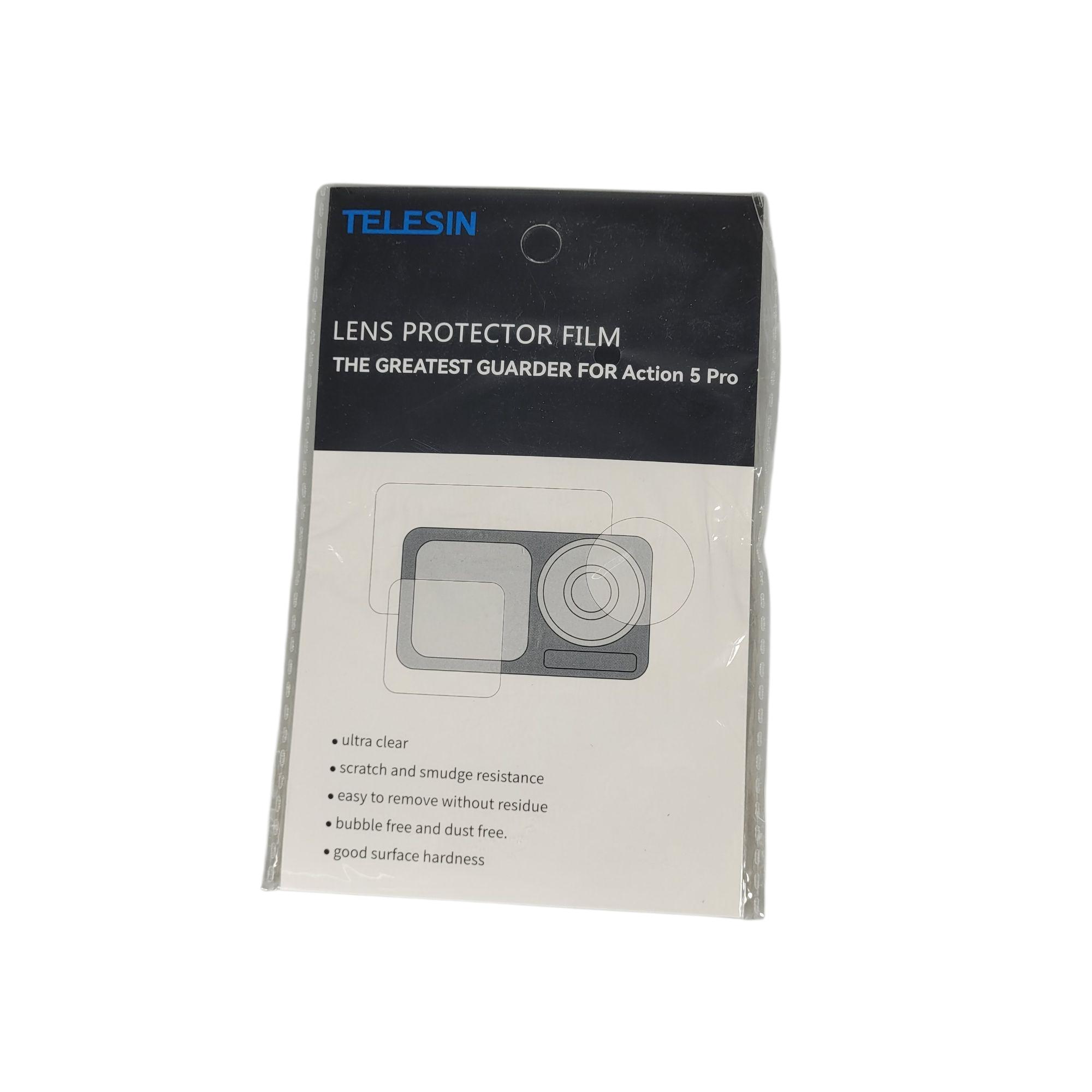 Gambar produk TELESIN Protective Film HD Pelindung Layar Lensa for DJI Action 5 Pro - S6-FLM-09-TDJ