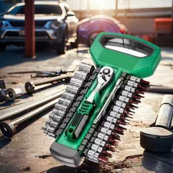 NIUXIANG Set Kunci Shock Ratchet Wrench 1/4 Handle Drive CR-V 29 PCS - TK-8152
