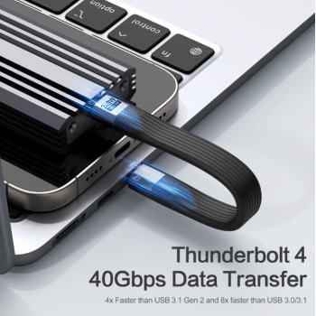 Gambar produk MOSHOU Kabel USB Type C Data Cable Thunderbolt 4 240W 40Gbps 8K - MO5