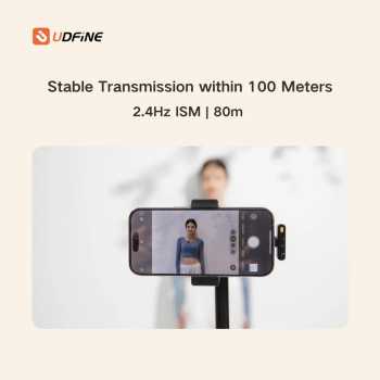 Gambar produk Udfine Mikrofon Wireless Lavalier Microphone Type C Lightning 2.4Hz - Mic Lite