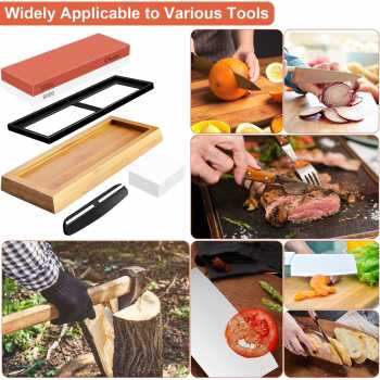 Gambar produk Chefic Batu Asah Pisau Whetstone Knife Sharpener 2 Side 3000/8000 - C380