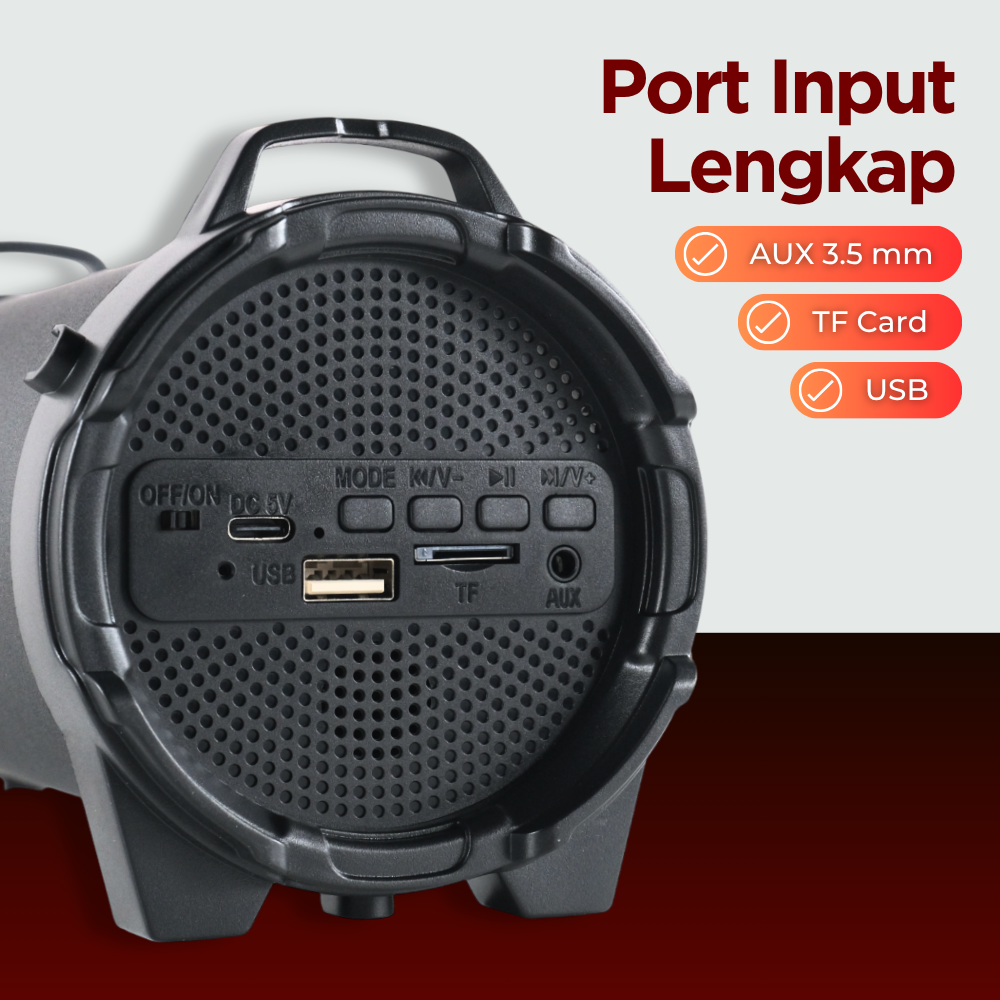 Gambar produk Smalody Speaker Bluetooth Portable Boombox Outdoor FM Radio 10W - SL-10