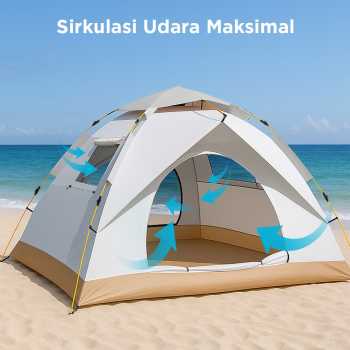 Gambar produk XTZ Tenda Camping Lipat Otomatis 2-3 Orang Double Layer Waterproof - X232