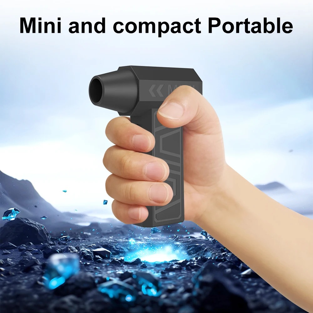 Gambar produk Isfriday Air Duster Blower Mini Turbo Jet Fan 4000mAh 100W with Nozzle - X3S