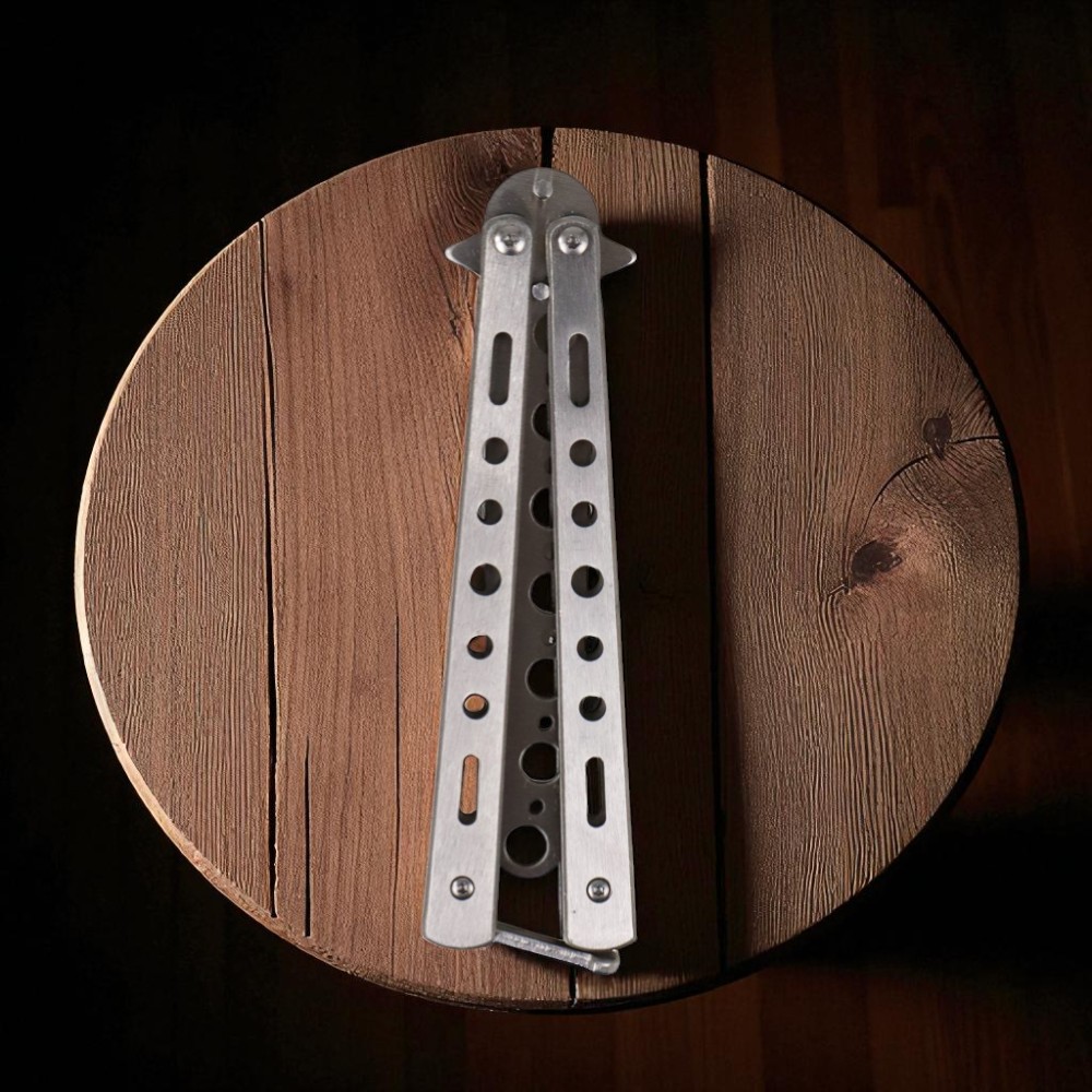 Gambar produk Tian Sen Pisau Lipat Training Balisong Portable Knife - TS01
