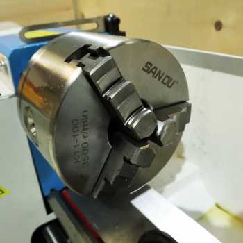 Gambar produk SANOU Mesin Bubut Mini Lathe Wood Metalworking 550W - CJ0618