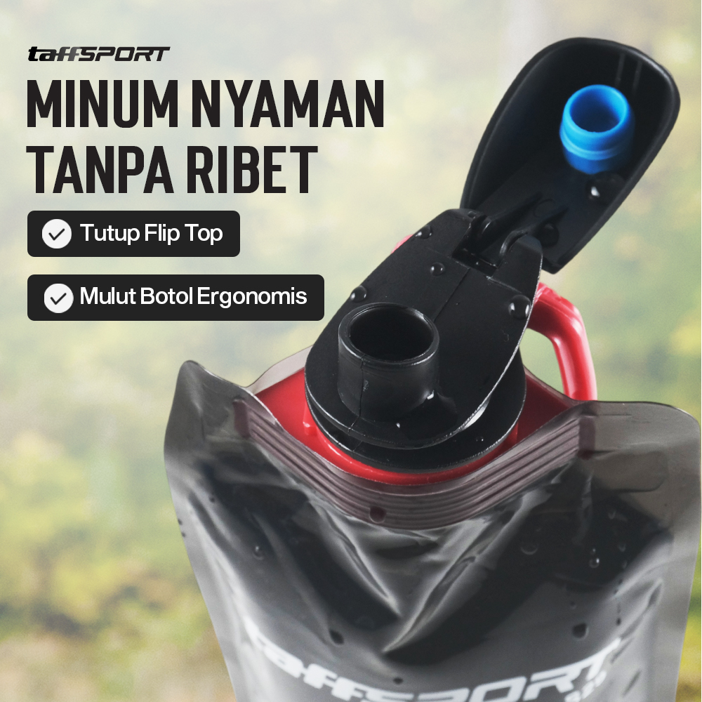 Gambar produk TaffSPORT Botol Minum Lipat Camping Hiking Drinking Bottle 700ml - S29