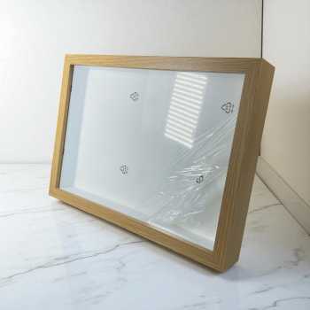 Gambar produk YIXUE Bingkai Foto Ornamen Minimalist Wooden Shadow Box Stand 3D A4 - YE5