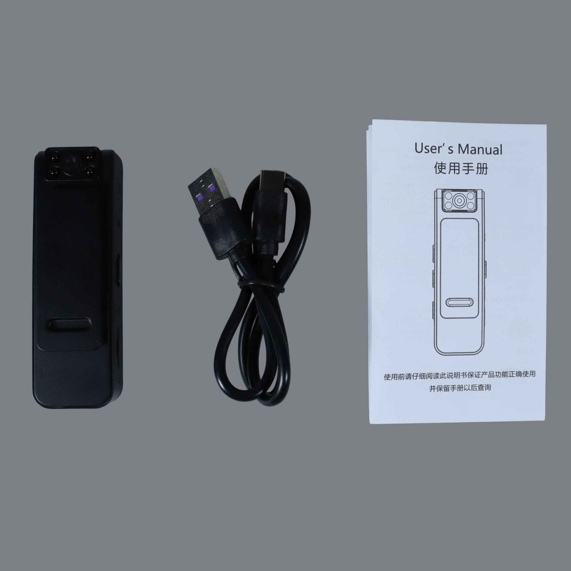 Gambar produk Centechia Spy Camera Full HD 1080p Night Vision Rotateable with Clip - A19