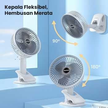 Gambar produk SUPER Kipas Angin Meja Portable Desk Fan USB 6.5 Inch 4.5W - AG-41
