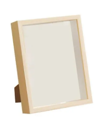 Gambar produk YIXUE Bingkai Foto Ornamen Minimalist Wooden Shadow Box Stand 3D A4 - YE5
