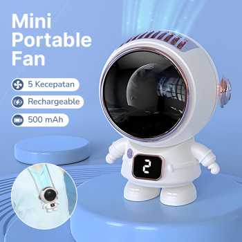 Gambar produk REUP Kipas Angin Mini Portable Astronaut Fan Turbine Blade 500mAh - T12