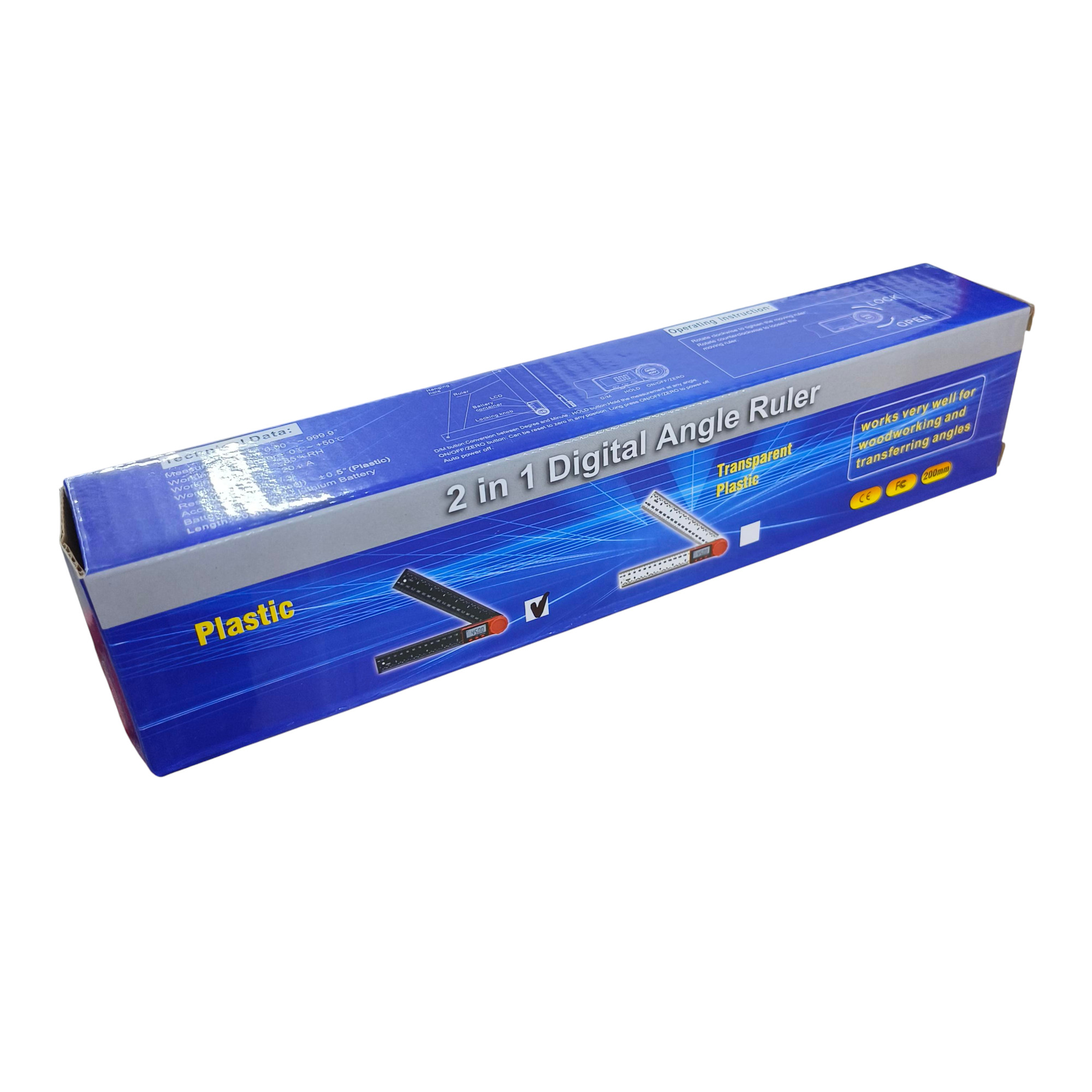 Gambar produk Huei Penggaris Multifungsi Adjustable Angle Ruler Set 200mm - 32NDS