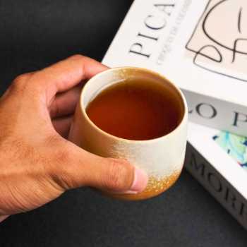 Gambar produk FLAMBE Gelas Keramik Kopi Teh Vintage Japanese Style Ceramic Cup 200ml - FB014