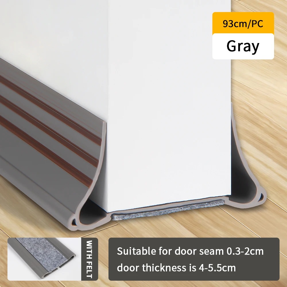 Gambar produk DTIAO Lis Pintu Penghalang Debu Serangga Under Door Seal Strip 93cm - DT4I
