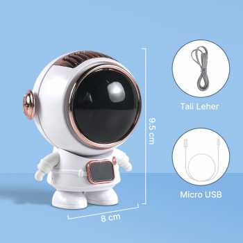 Gambar produk REUP Kipas Angin Portable Gantung Astronaut Mini Cooling 500mAh - T12